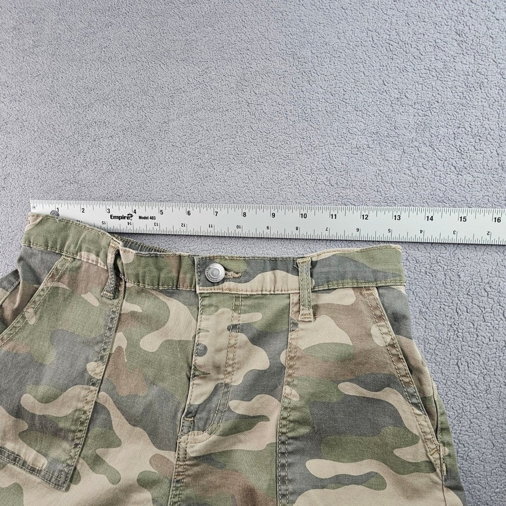 No Boundaries Pants Women's S Green CamouflageStretch Workwear Elastic Waistband - Picture 5 of 11